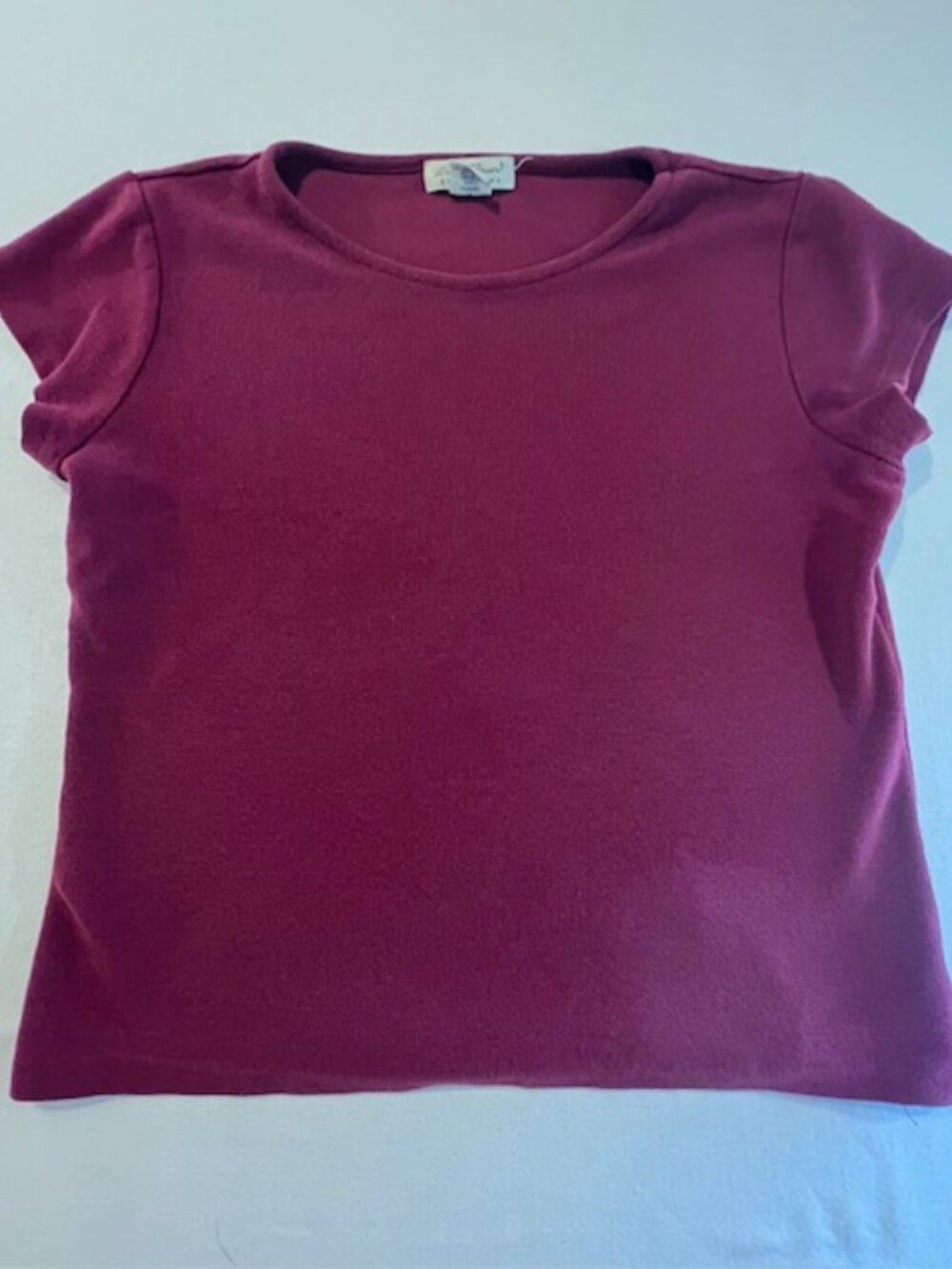 EDDIE BAUER Women's RED short-sleeve crewneck 100% Pima Cotton Women's Large